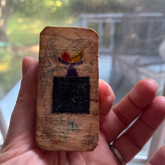 Vintage FOLK ART Wood Carving Old Man in Rocker - Picture 4 of 4